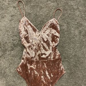 Velvet bodysuit-SMALL